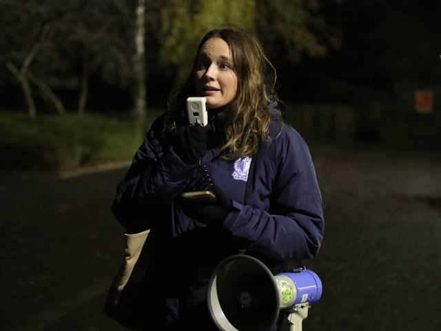 Reclaim the night march against domestic violence Kettering:women's march Kettering