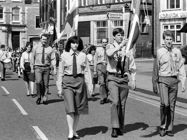 1988 St George’s Day parade Kettering
