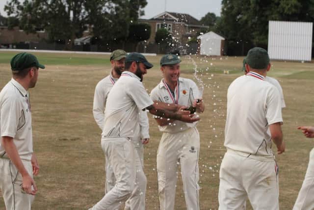 The champagne was flowing for Great Houghton after their Hevey T20 Plate success