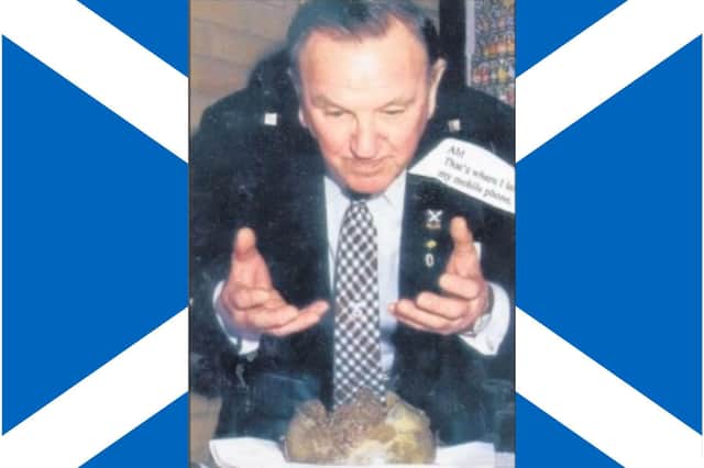 Our dear departed 'Mr Corby' John Lobb Douglas at a Burns Night celebration at The Autumn Centre back in 2008