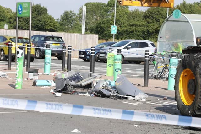 Raunds Asda telehandler ATM theft/IMG