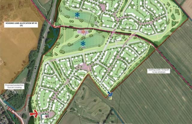 Outline planning permission has been given to Bellway Homes Ltd for the construction of 450 homes in Rushden.