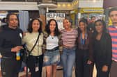Melissa King surrounded by family and friends at Saturday's fundraiser