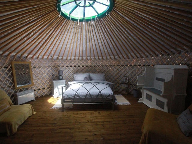 Love2Yurt’s five individually themed yurts are located at Limes Farm, in the village of Farthinghoe on the Northamptonshire and Oxfordshire border. Claiming to be the perfect destination for a relaxed staycation, there is also an on-site tearoom and animal petting farm.