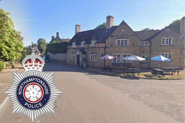 The Royal Oak Pub in Duddington/Google/Northants Police