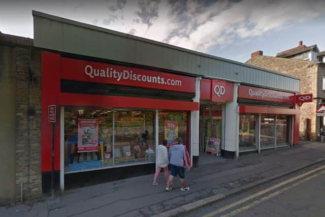 Raunds' QD store in Brook Street