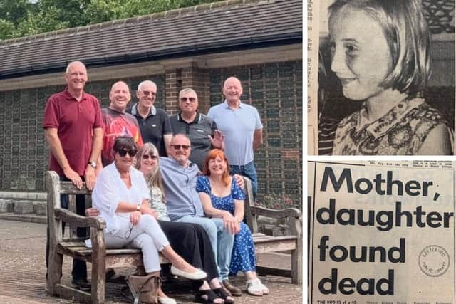 The friends recently met up at Kettering Crematorium more than 50 years on since the death of classmate Anne Perrin, aged just 11