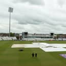 It was a soggy scene at the County Ground throughout Monday (Photo by David Rogers/Getty Images)