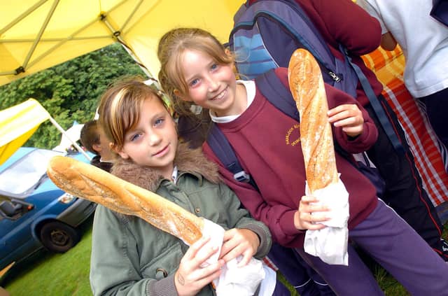 Kirsten Davison, 11, and Samantha Jarvis, 10 at Bastille day in 2007