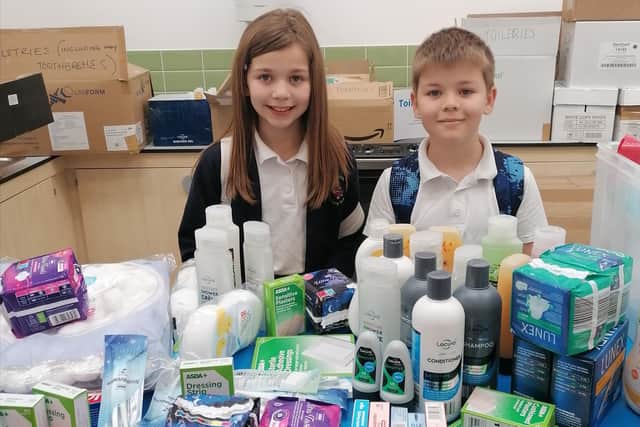 Poppy and Oakley Lewis spent their own pocket money to help the appeal.