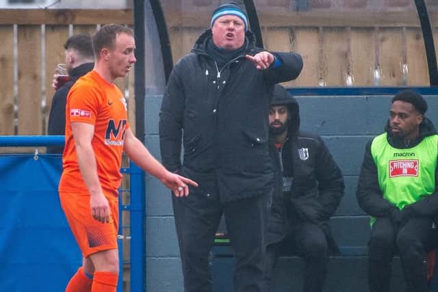 Corby Town boss Gsry Setchell was unhappy with his team's performance at Long Eaton