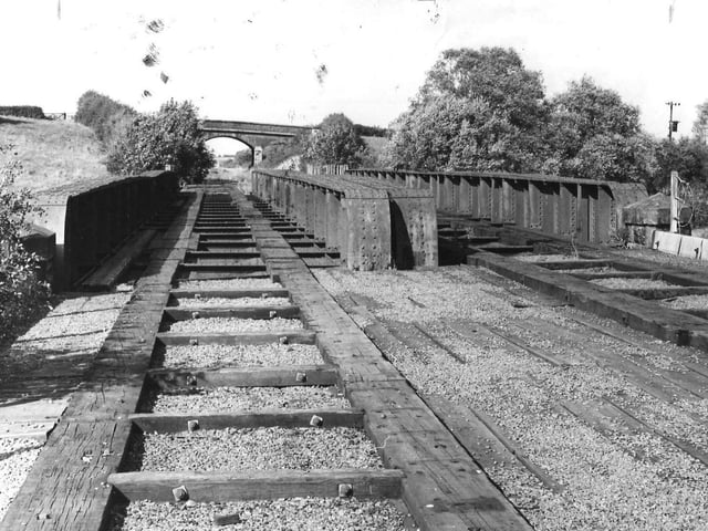 The railway line north of Ringstead - now a public footpath