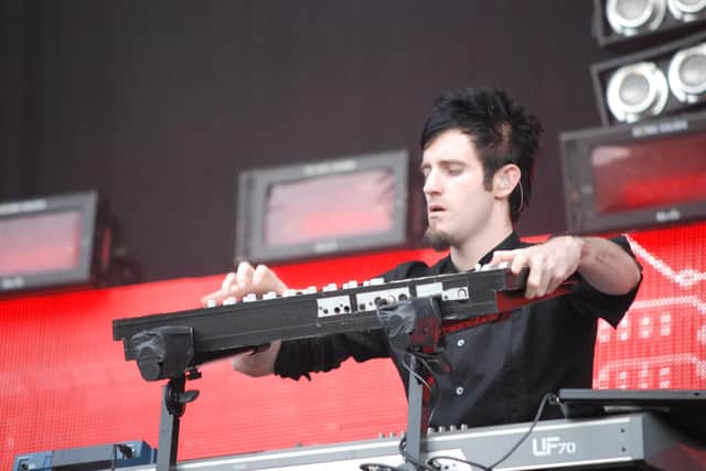 Pendulum on stage at the National Bowl in Milton Keynes in 2010. Photo by David Jackson.
