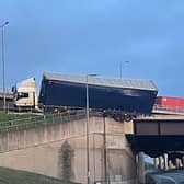 The M1 was closed for more than 12 hours on Monday April 24.