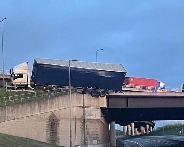 The M1 was closed for more than 12 hours on Monday April 24.
