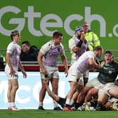 Saints conceded a late penalty try as they were beaten at the Gtech Community Stadium back in September