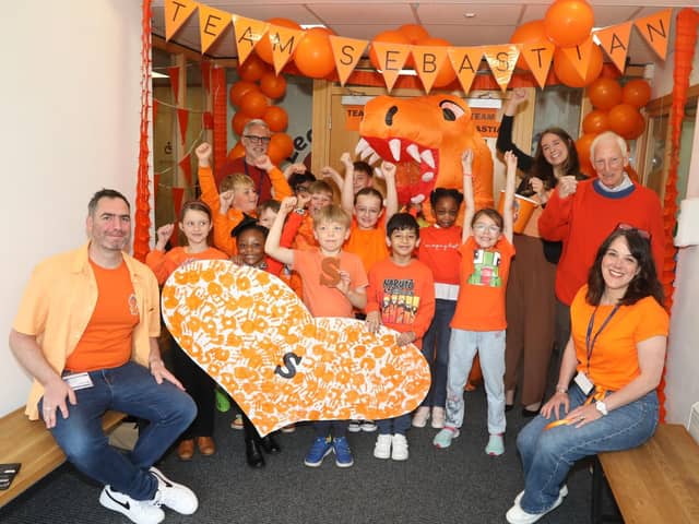 Orange Day for Sebastian at Brambleside Primary School in Kettering/National World