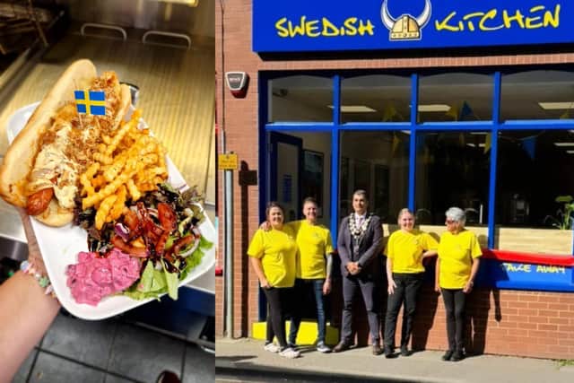 The then-mayor of Higham Ferrers, Cllr Vijay Paul, opened the cafe last year