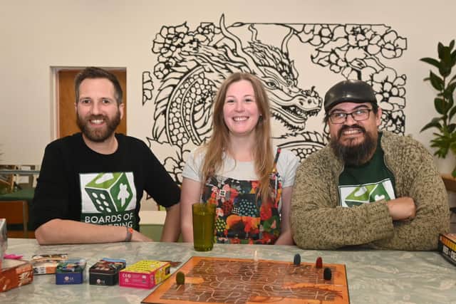 L-r Boards of Kettering CIC's Dez Dell, Polly Shackleton and Gavin Price/Bok