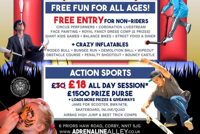 Adrenaline Alley is holding a huge coronation event on Saturday
