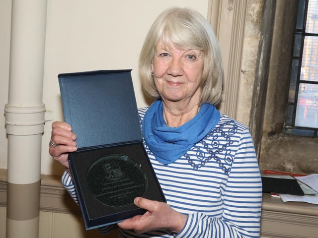 Pam Norris and her husband Andrew were honoured for their 'tireless' litter picking. They have collected an estimated 2,000 bags of litter in their first five years. She said: "We have found underwear, toilets and a frightening amount of empty bottles of alcohol."