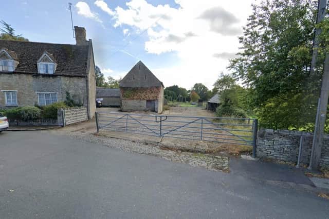 The site is located on the western edge of Oundle, on Stoke Doyle Road, next to existing residential properties. (Credit: Google)