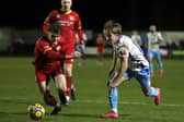Kai Fifield on the attack for Kettering at Banbury