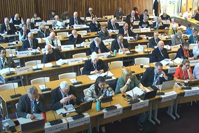 North Northants Council discussing the budget for 2023/24