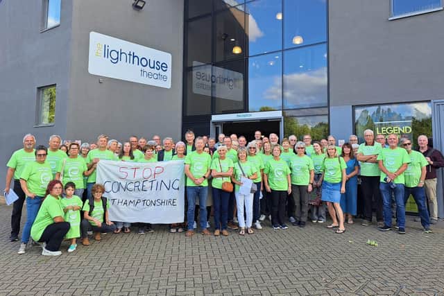 Local residents attended the Castle Manor Farm planning inquiry in massive numbers, held at Kettering Leisure Village this summer / Nadia Lincoln LDRS