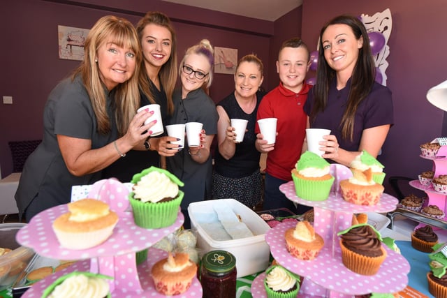 Samantha Nicholson, (right) of The Elegant Touch, Murray Street, held at coffee morning in aid of Macmillan in 2015. Were you pictured with her?