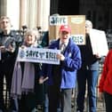 At the Royal Courts of Justice  members of Wellingborough Walks Action Group/National World