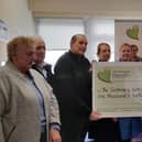 Graeme presented the cheque to Kettering General Hospital on March 27