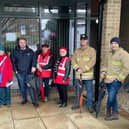 Danielle Stone visiting local fire stations to hear the concerns of fire fighters