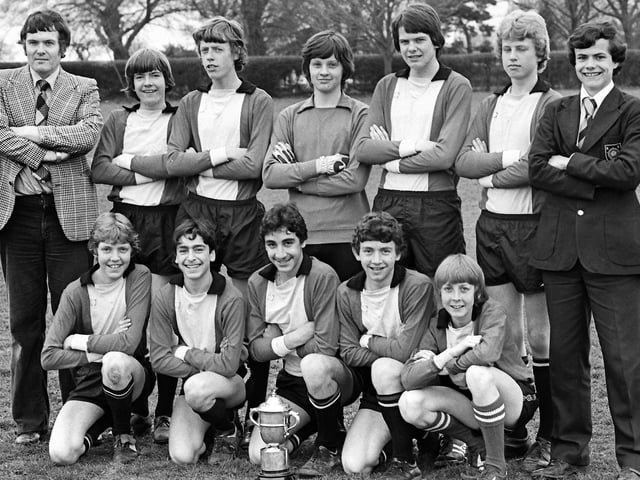 Kettering Boys School U15s football team 1980