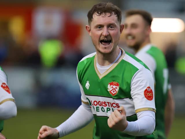 Brad Gascoigne turned in an impressive display in Kettering Town's goalless draw with Buxton. Picture by Peter Short