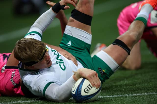 Henry Pollock scored twice early on for Saints (photo by ANNE-CHRISTINE POUJOULAT/AFP via Getty Images)