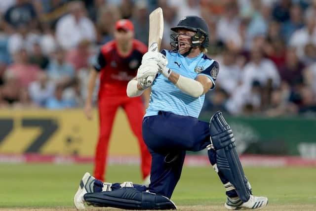 David Willey in action for Yorkshire Vikings
