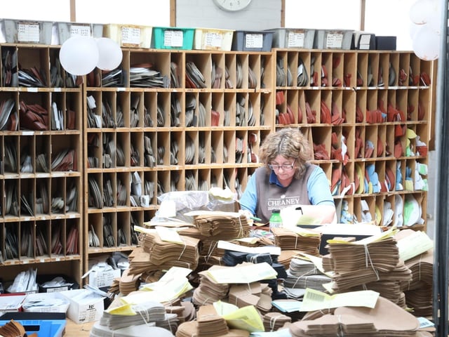 Rachel Reeves Shadow Chancellor visits Kettering Morrisons and Cheaney Shoes in Desborough with her sister Ellie Reeves and candidate Rosie Wrighting:Rachel Reeves in Kettering and Desborough