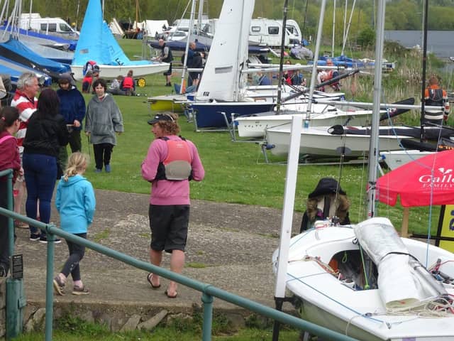 Boats are on display at the Open Day.