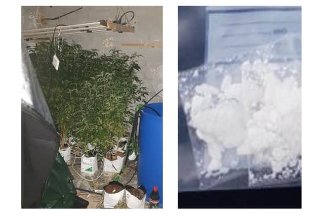 Drugs were seized by officers /Northants Police