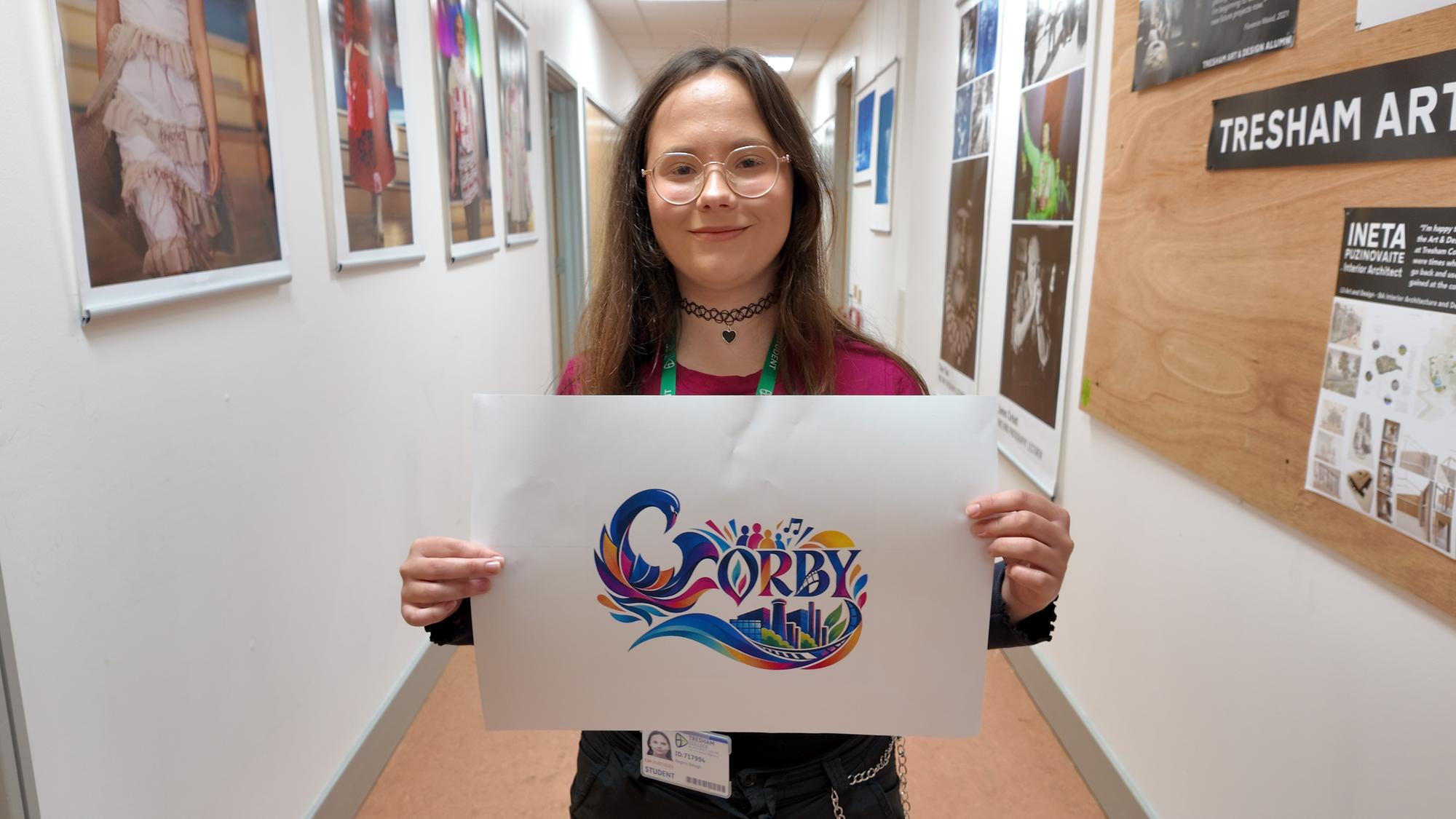 Corby Town of Culture 2028 bid boost with Tresham College student’s artwork design