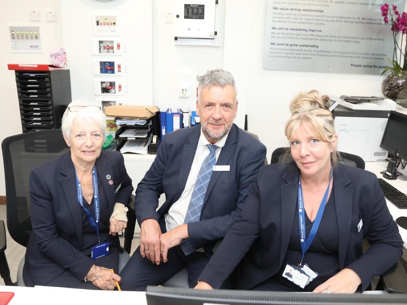 The reception team Glendon Wood Hospital
