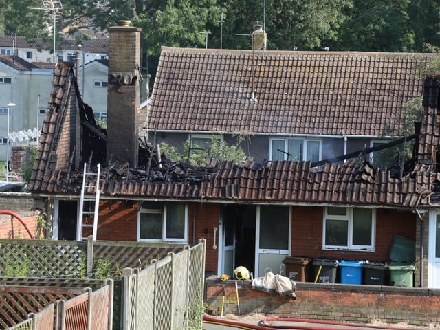 Emergency services on site at the house fire in Harrogate Court, Corby/National World