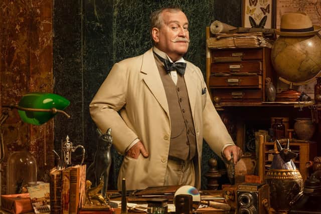 Mark Hadfield as Poirot in Death on the Nile. Photo by Jay Brooks