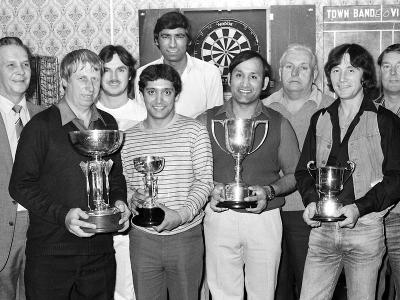 1984 DARTS TROPHY WINNERS AT TOWN BAND CLUB