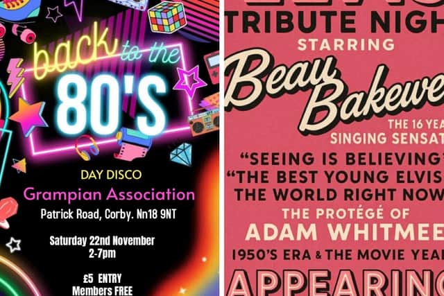 These two events are taking place at Corby's Grampian Club this weekend