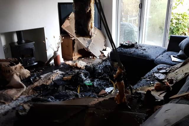 Ceilings collapsed