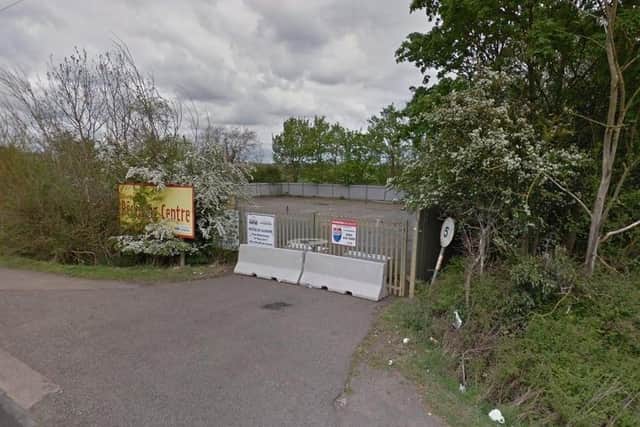The old recycling centre in Wollaston closed in May 2017