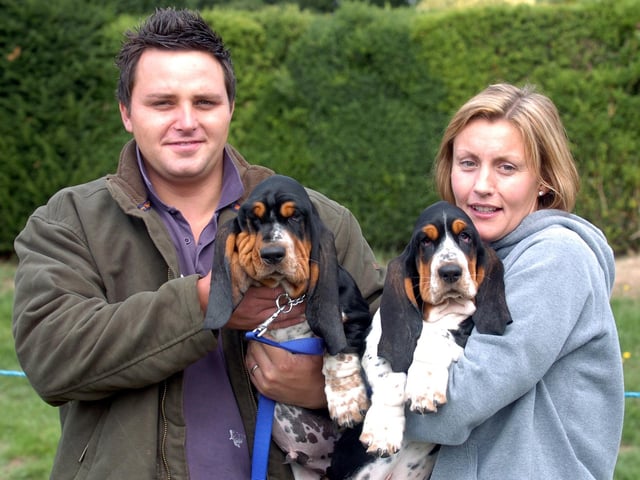 Wicksteed Park, 90th anniversary weekend celebrations. Kettering and District Canine Society. Dog Show Howard and Frankie with Chris and Gillian Roberts from Corby
 August 2006