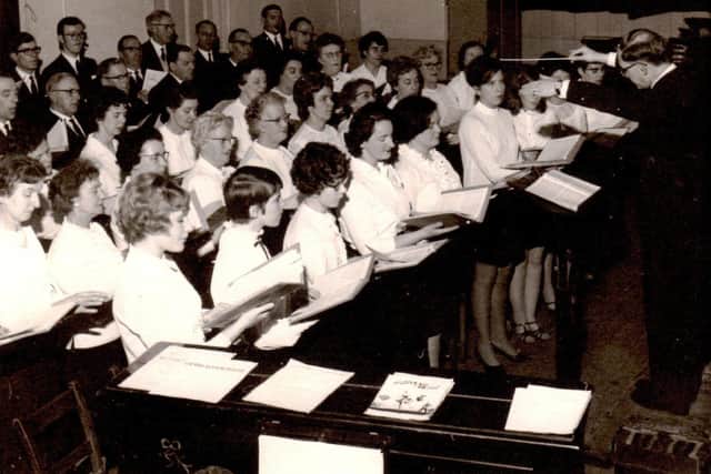 The choir in 1968 with conductor Arthur Jakeman